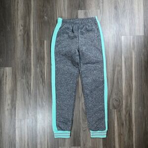 Real Love Girls Gray Mint Green Glitter Stripe Jogger Sweatpants Size 10/12